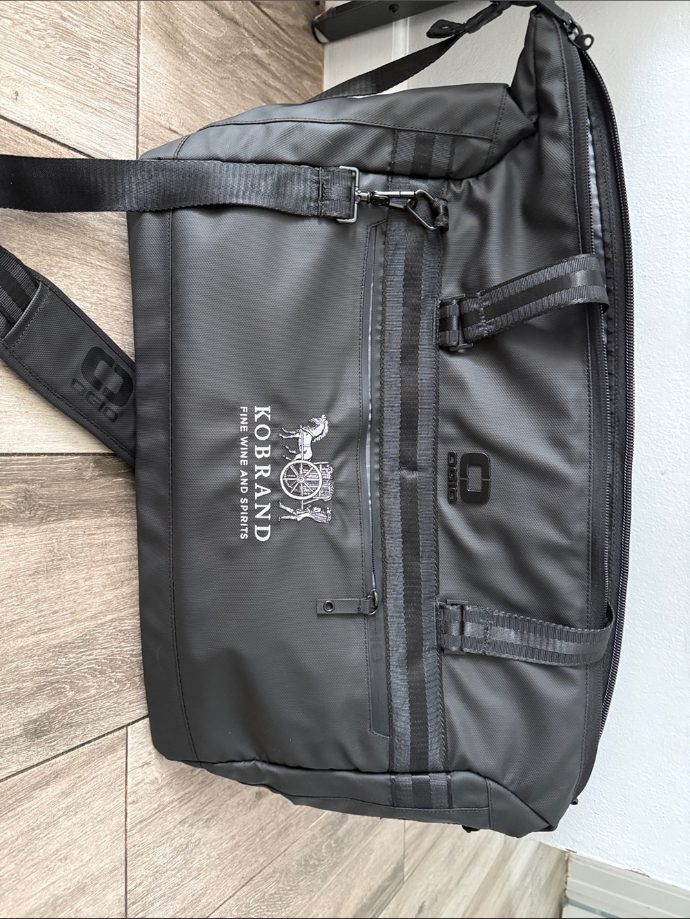 OGIO Black Men’s Duffel with KOBRAND Logo